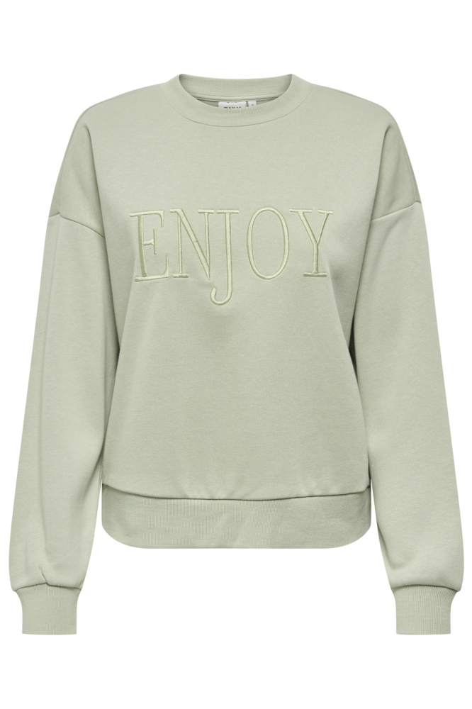 ONLPAM L/S O-NECK BOX CC SWT 15352885 Desert Sage/W. ENJOY